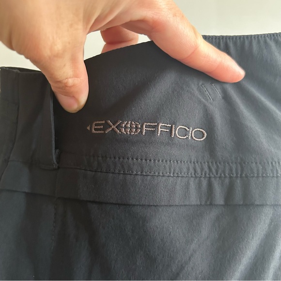 ExOfficio Women’s Hiking Pants Size 8 Black Nylon Lightweight Stretch - Picture 2 of 7
